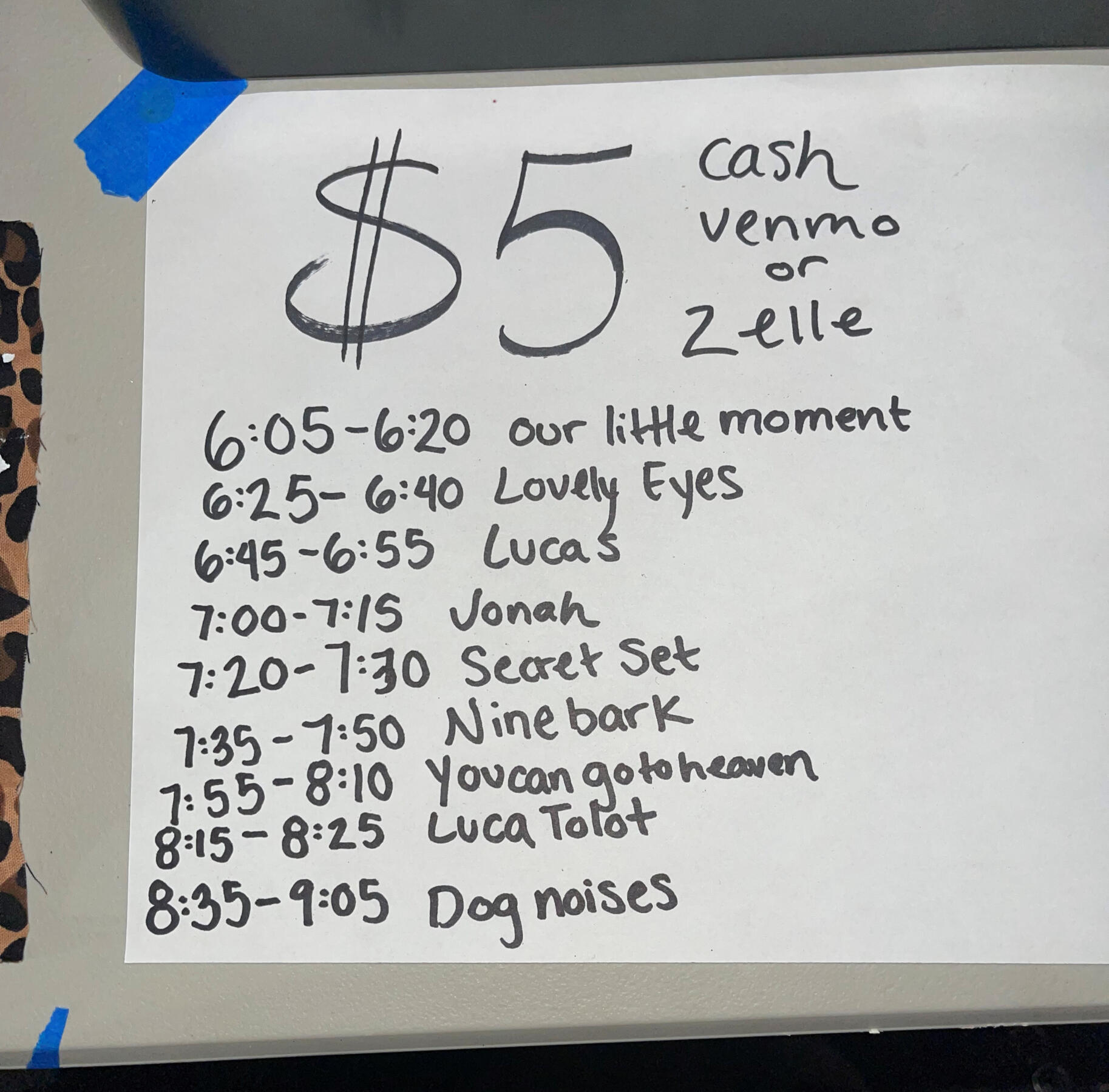 little rock acoustic show lineup! 11.3.2024 secret set: "septemberistheonlytimeidontthinkaboutyou"