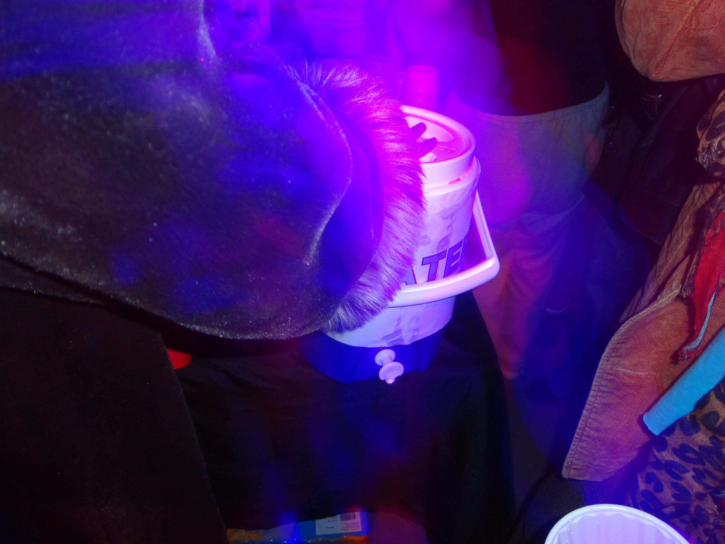 holy water jug. washes away all sins. (my friends puke off my arm) 11.22.2024