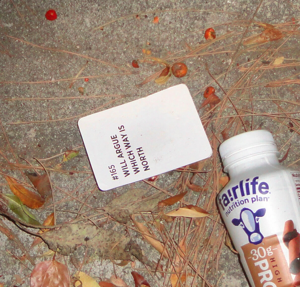 MOST LIKELY TO? :_ me and ovo saw this card walking on gayley, where we indeed have argued about directions many times...