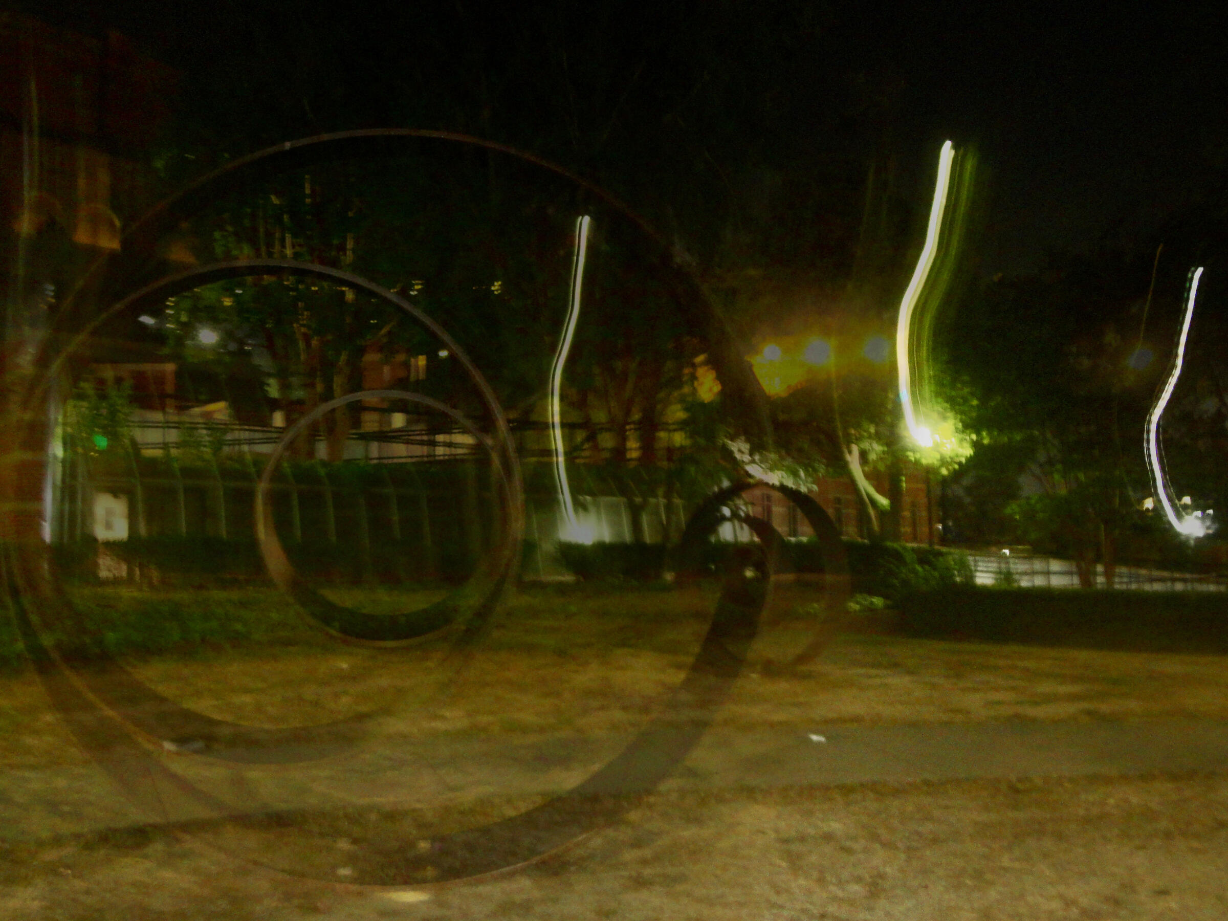 spiral sculpture next to royce. 9.25.2024